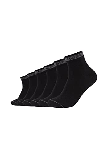 MUSTANG Herren Kurzsocken 6er Pack 39/42 black von MUSTANG