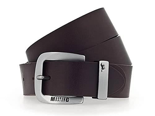 MUSTANG Leather Belt 3.5 W125 Dark Brown - kürzbar von MUSTANG