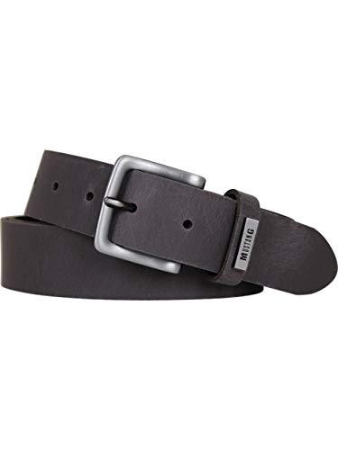 MUSTANG Herren Ledergürtel MG2018R01 Jeansgürtel Echt Leder 40mm Gürtelbreite LEATHER BELT 85 90 95 100 105 110 cm Gürtellänge Braun Schwarz, Größe:105cm, Farbe:Dunkelbraun (691) von MUSTANG