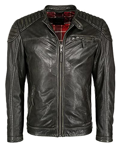 MUSTANG Herren Lederjacke 31020234 Black XXL von MUSTANG