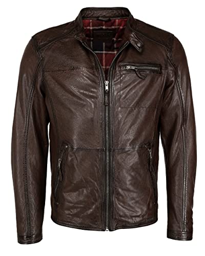 MUSTANG Herren Lederjacke 31020238 Brown L von MUSTANG