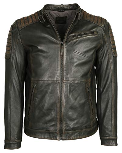 Mustang Herren Lederjacke 3102051 Braun 3XL von Mustang