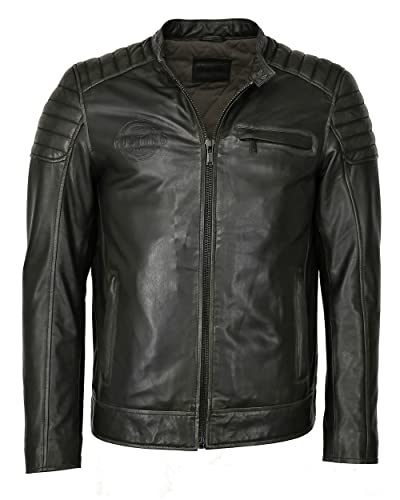 Mustang Herren Lederjacke 31021522 Black - Anthra S von Mustang
