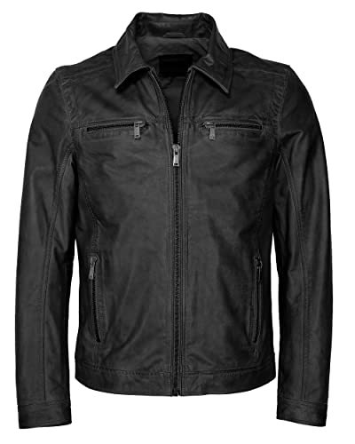 Mustang Herren Lederjacke 31021630 Black XXL von Mustang