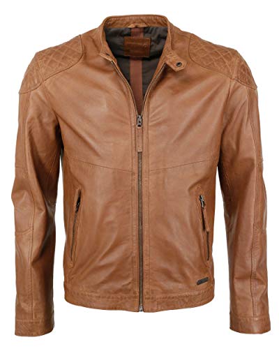 Mustang Herren Lederjacke Max Cognac 3XL von Mustang
