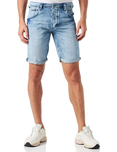 MUSTANG Herren Michigan Shorts, Helle Mittelblau 683, 34 von MUSTANG