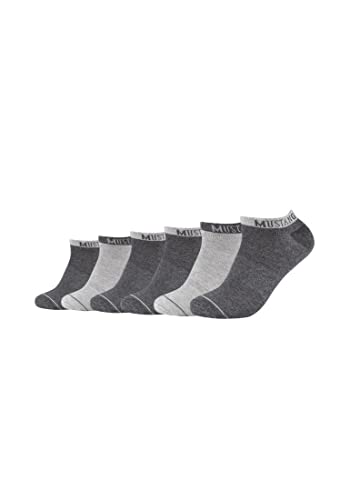 MUSTANG Herren Sneakersocken 6er Pack 43/46 dark grey mix von MUSTANG