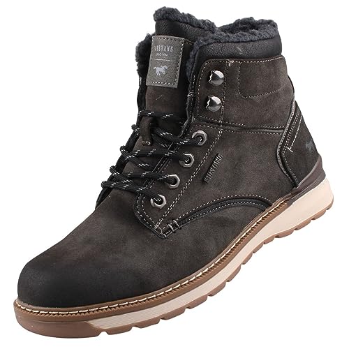 MUSTANG Herren Stiefel gefüttert Dunkelgrau, Schuhgröße:EUR 44 von MUSTANG