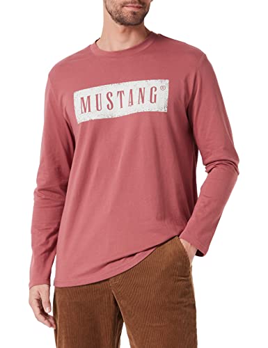 Mustang Herren Style Adrian C Print T-Shirt, Roan Rouge, XXL von MUSTANG