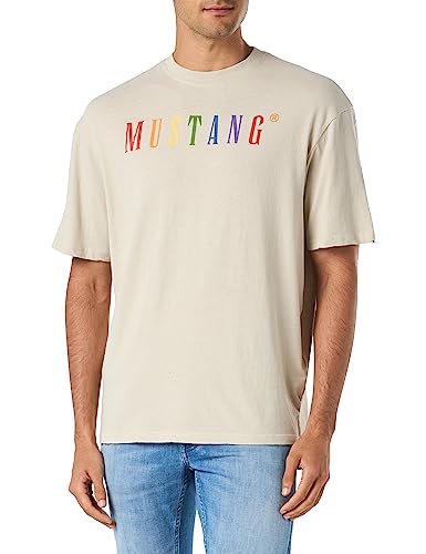 MUSTANG Herren Style Aidan C Pride T-Shirt, Moonstruck 2081, L von MUSTANG