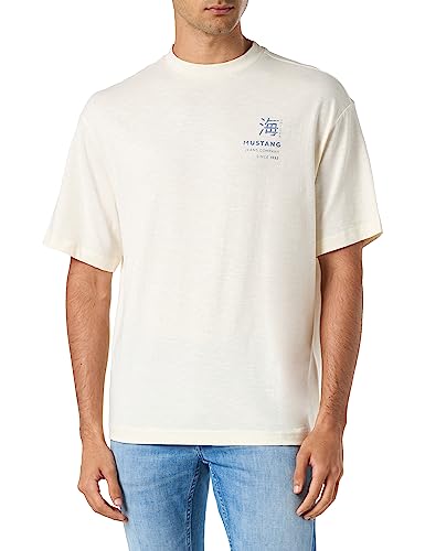 MUSTANG Herren Style Aidan C Print T-Shirt, Pristine 8001, L von MUSTANG