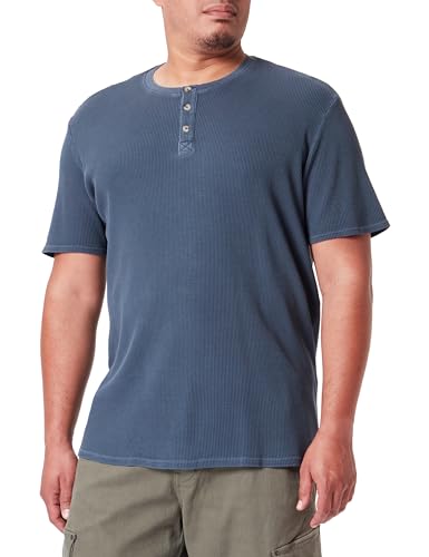MUSTANG Herren Style Alex C Henley T-Shirt, Total Eclipse 5226 von MUSTANG