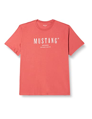 MUSTANG Herren Style Alex C Print T-Shirt, Dusty Cedar 8268, L von MUSTANG