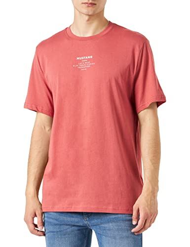 MUSTANG Herren Style Alex C Print T-Shirt, Dusty Cedar 8268, XL von MUSTANG