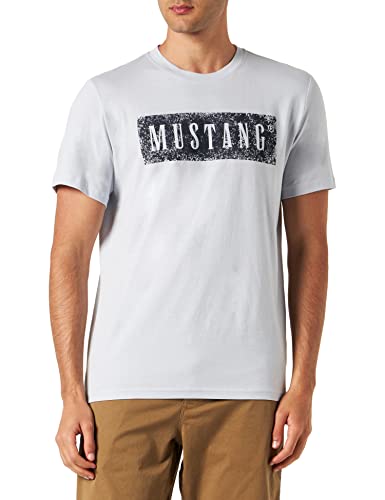 Mustang Herren Style Alex C Print T-Shirt, graue Morgendämmerung, S von Mustang