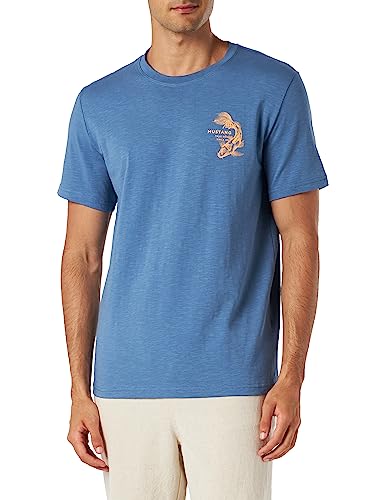 MUSTANG Herren Style Alex C Print T-Shirt, Moonlight Blue 5169, 3XL von MUSTANG