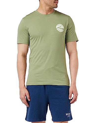MUSTANG Herren Style Alex C Print T-Shirt, Oil Green 6273, L von MUSTANG