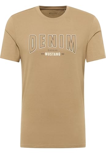 MUSTANG Herren Style Austin T-Shirt, Petrified Oak 3378, Medium von MUSTANG