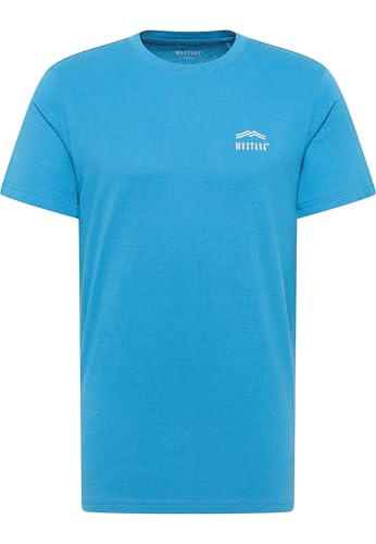 MUSTANG Herren Style Austin T-Shirt, Sea of Belize 5444, Large von MUSTANG