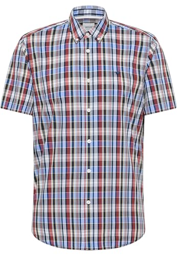 MUSTANG Herren Style Baltimore Hemd Mit Button-Down-Kragen, Sommer Check Multi Blue 12597, XXL EU von MUSTANG