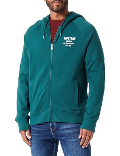 MUSTANG Herren Style Bastian Paneled Zip-Up Kapuzenpullover, June Bug 6485, XXXL von MUSTANG