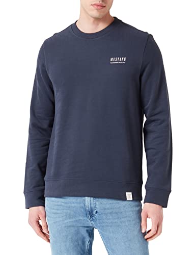 MUSTANG Herren Style Ben Crewneck Pullover, Outer Space 5330, S MUSTANG Herren Style Ben Crewneck Pullover, Outer Space 5330, S von MUSTANG