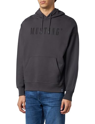 MUSTANG Herren Style Bennet Modern Hd Kapuzenpullover, Nine Iron 4080, L von MUSTANG