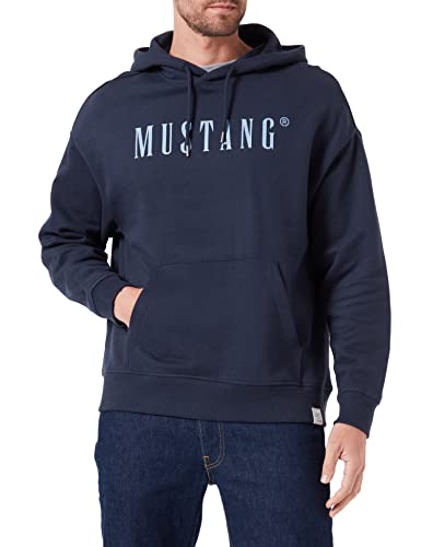 MUSTANG Herren Style Bennet Modern Hd Kapuzenpullover, Weltall, L von MUSTANG