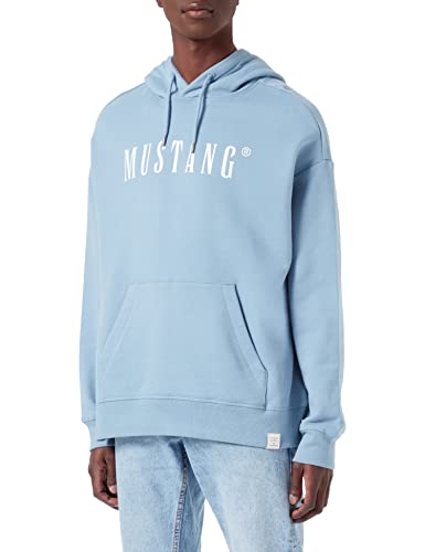 MUSTANG Herren Style Bennet Modern Hd Kapuzenpullover, Faded Denim 5124, XL von MUSTANG