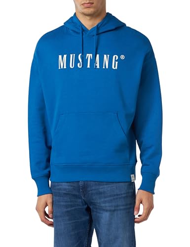 MUSTANG Herren Style Bennet Modern Hd Kapuzenpullover, Snorkel Blue 5337, 4XL Größen von MUSTANG