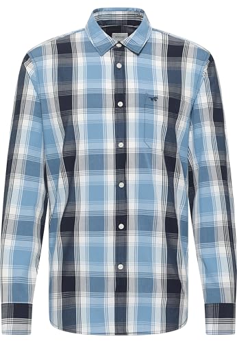 MUSTANG Herren Style Chester Hemd, Blue Multi Check 12703, XL EU von MUSTANG