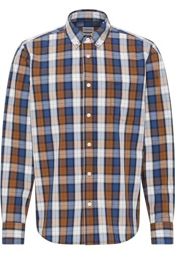 MUSTANG Herren Style Clemens Multi Check Klassisches Hemd, Multi_beigeblue 12487 von MUSTANG