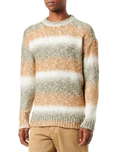 MUSTANG Herren Style Emil C Degradee Pullover, Degradee_naturetones_12475 von MUSTANG