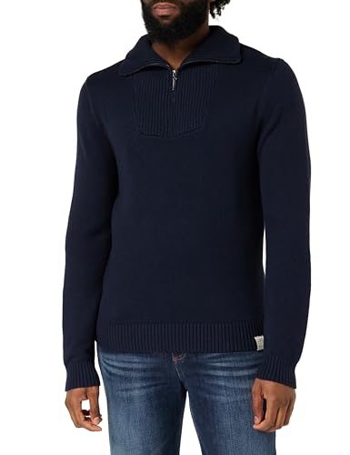 MUSTANG Herren Style Emil T Zipper Pullover, Cloud Dancer 2020 von MUSTANG