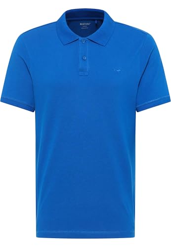 MUSTANG Herren Style Palco Polohemd, Blau, M EU von MUSTANG