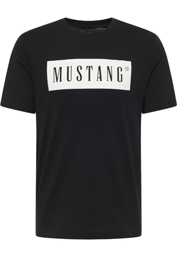 Mustang Herren T-Shirt Austin - Regular Fit S-3XL Weiss Schwarz Gün Baumwolle, Größe:S, Farbe:Black 4142 Mustang Herren T-Shirt Austin - Regular Fit S-3XL Weiss Schwarz Gün Baumwolle, Größe:S, Farbe:Black 4142 von MUSTANG