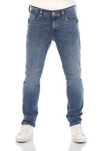 MUSTANG Jeans Herren Stretch Slim Fit Vegas Jeanshose Hose Denim, Größe:33W / 36L, Farbvariante:Denim Blue (5000-313) von MUSTANG