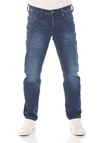MUSTANG Jeans Herren Stretch lang Real X Oregon Tapered K Stretchhose Jeanshose Sweathose Denim Baumwolle, Länge:30L, Farbe:Denim Blue (682), Weite:38W von MUSTANG