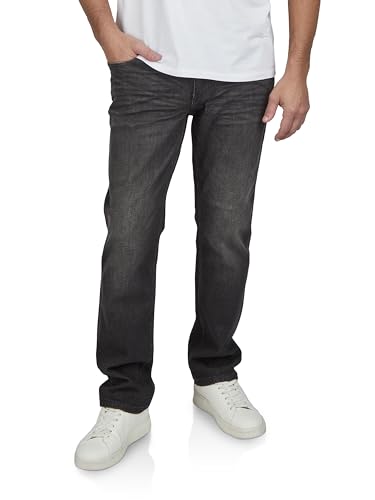 MUSTANG Jeans Herren Stretch lang Straight Fit Washington Jeanshose Hose Denim, Länge:32L, Farbe:Denim Black (1016082-4000-983), Weite:33W von MUSTANG