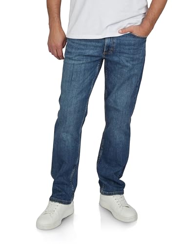MUSTANG Jeans Herren Stretch lang Straight Fit Washington Jeanshose Hose Denim, Länge:34L, Farbe:Denim Blue (1016081-5000-883), Weite:44W von MUSTANG