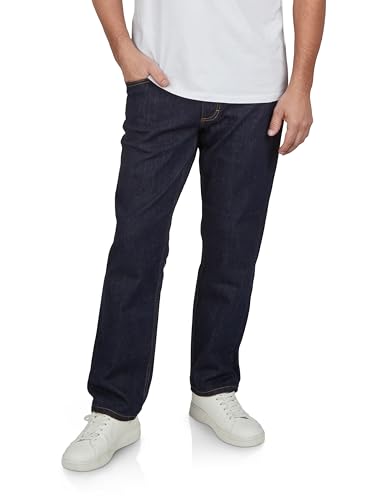 MUSTANG Jeans Herren Stretch lang Straight Fit Washington Jeanshose Hose Denim, Länge:34L, Farbe:Denim Blue (1016081-5000-940), Weite:38W von MUSTANG