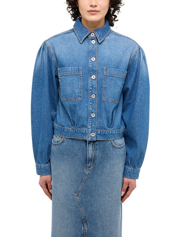 MUSTANG Jeansjacke Style Marietta Cropped mit Kentkragen von MUSTANG