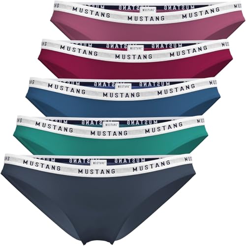 MUSTANG Klara Damen Slips Unterwäsche Baumwolle Modal Elasthan 5erPack von MUSTANG