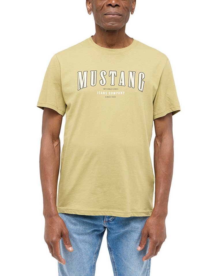 MUSTANG Kurzarmshirt Style Austin mit Logo-Print von MUSTANG