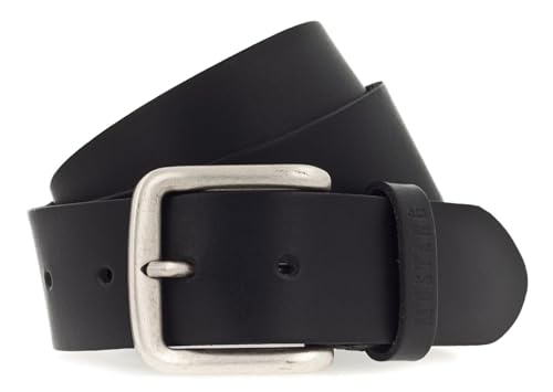 MUSTANG Leather Belt W105 Black - kürzbar von MUSTANG