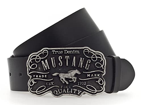 MUSTANG Leather Belt W105 Black von MUSTANG