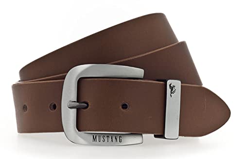 MUSTANG Leather Belt W105 Darkbrown von MUSTANG