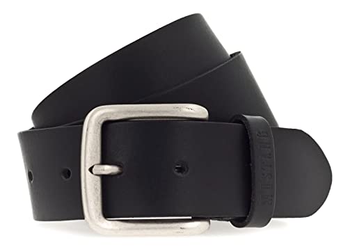 MUSTANG Leather Belt W115 Black - kürzbar von MUSTANG