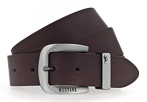 MUSTANG Leather Belt W120 Darkbrown von MUSTANG