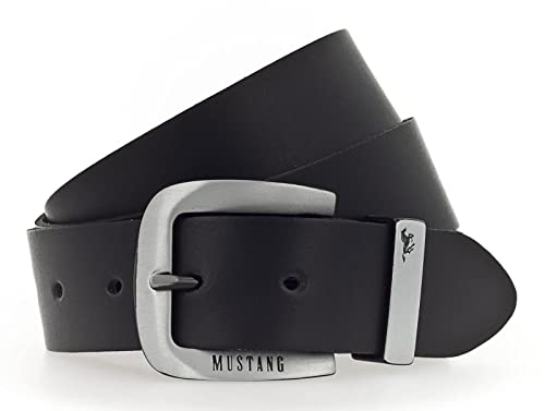 MUSTANG Leather Belt W125 Black von MUSTANG